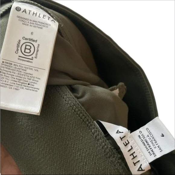 Tuckernuck Ashford Brown Faux Suede Side Zip Cropped Elastic Waist Pant Size M - Picture 5 of 6